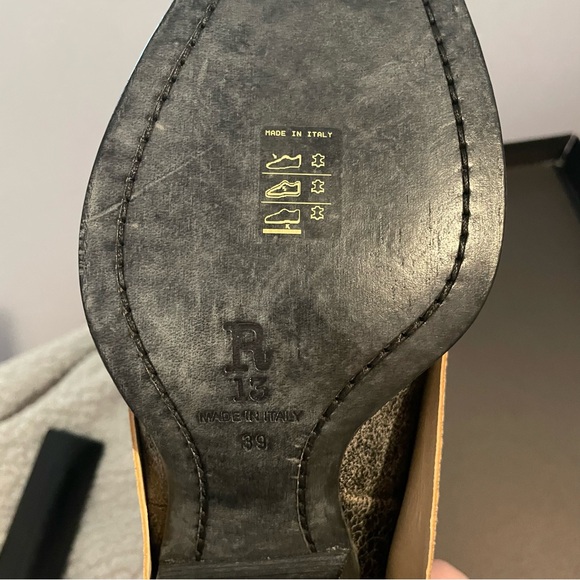 R13 cracked-effect leather boots - Picture 5 of 13